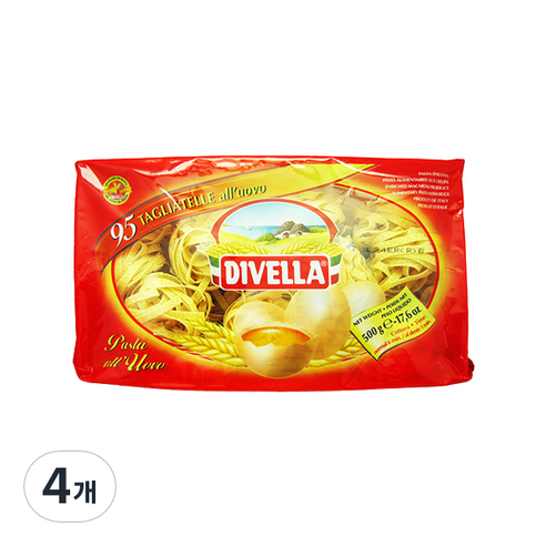 디벨라 딸리아뗄레 계란 파스타, 500g, 4개
