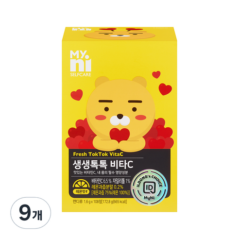 마이니 생생톡톡 비타C, 108정, 9개
