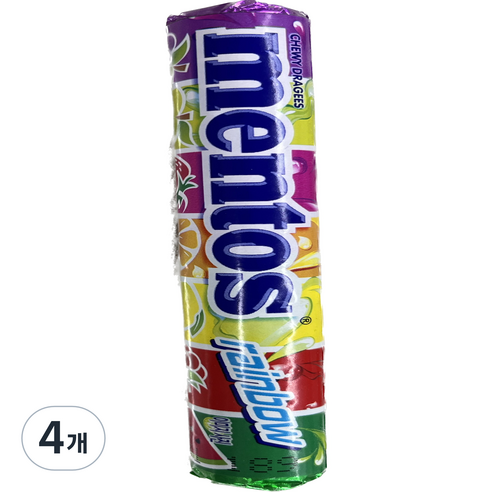 멘토스 레인보우, 37.5g, 4개