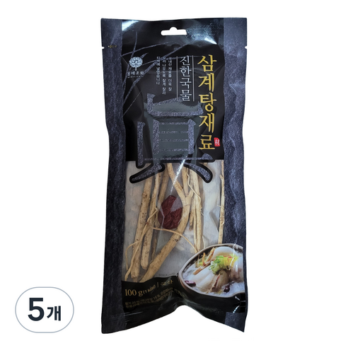몸애조화 진한국물 삼계탕재료, 5개, 100g