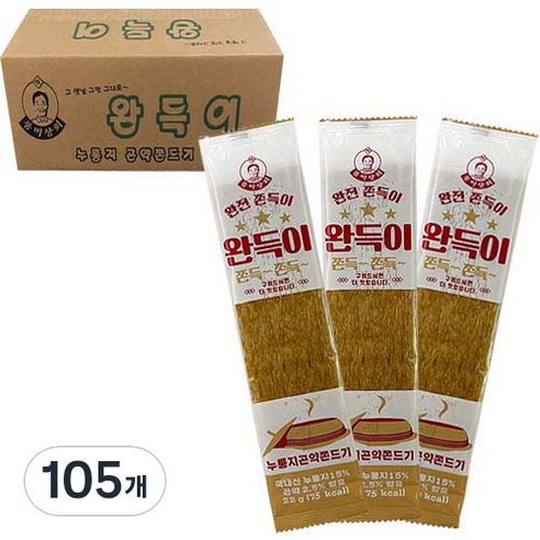 풍미상회 완득이 누룽지 곤약쫀드기, 22g, 105개