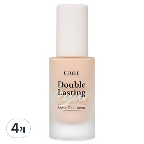 에뛰드 더블 래스팅 비건 커버 파운데이션 30g SPF32 PA++, 23N1 샌드, 4개