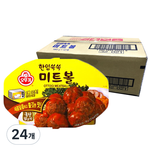 오뚜기 한입쏙쏙 미트볼, 180g, 24개