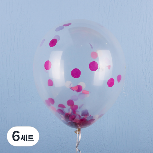 컨페티풍선 세트, 러블리, 6세트
