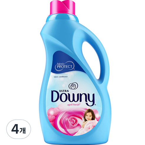 [쿠팡수입] 미국산 다우니 울트라 섬유유연제 에이프릴 프레쉬 본품, 1.53L, 4개