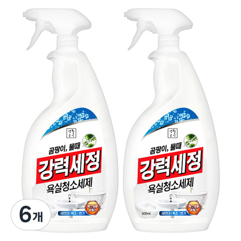생활공식 강력세정 욕실청소세제, 6개, 600ml