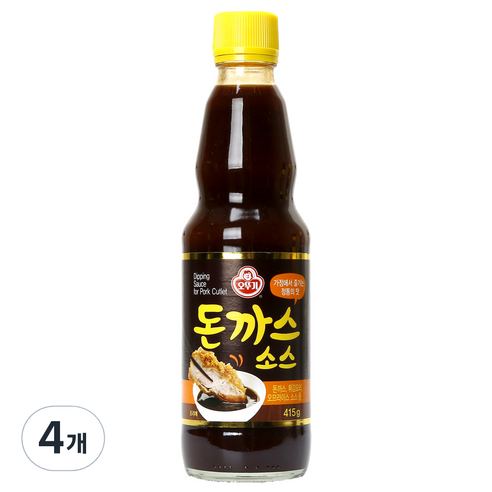 오뚜기 돈까스 소스, 415g, 4개