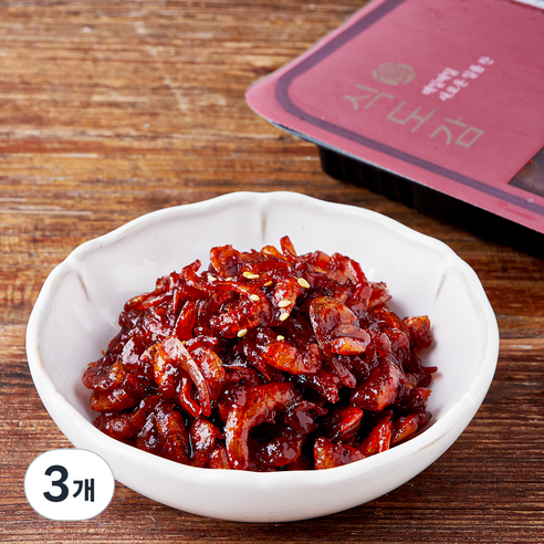 바다원 식도감 새우조림, 100g, 3개