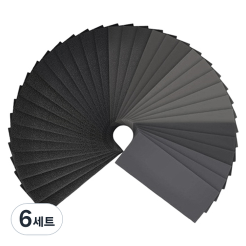 OON 대용량 재단 종이사포 400~3000방 9종 x 4p 세트, 6세트