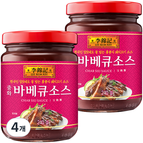 이금기 오뚜기 중화 바베큐소스, 240g, 4개
