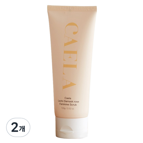 카엘라 락토 다마스크로즈 페미닌 스크럽, 2개, 100g