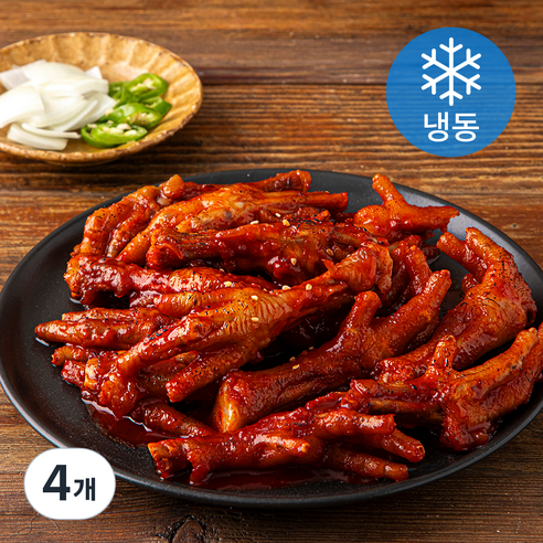 화로 닭발 숯불 통닭발 (냉동), 400g, 4개