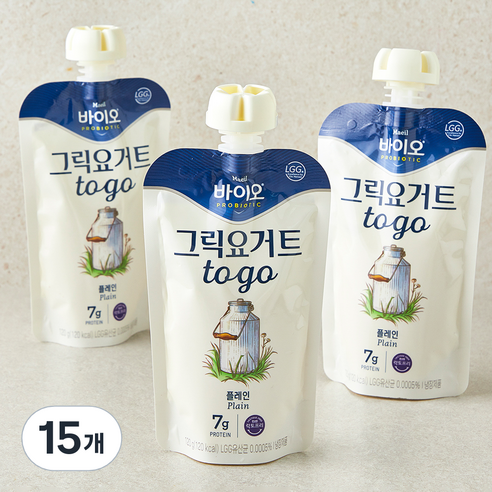 매일바이오 그릭 요거트 플레인, 120g, 3개입, 5개