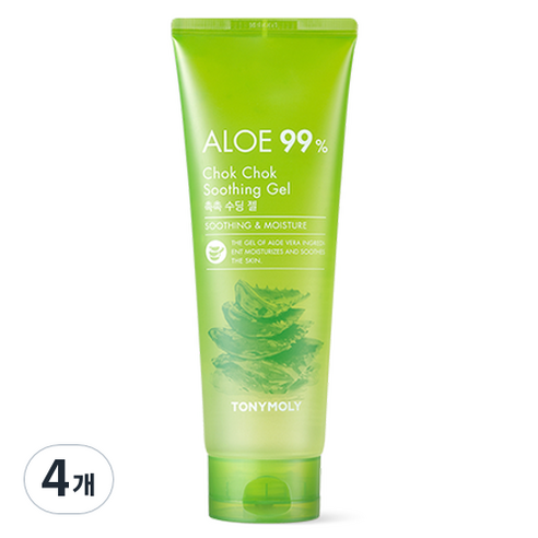토니모리 알로에 촉촉수딩젤, 250ml, 4개