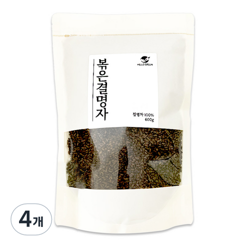헬로우그린 볶은결명자차, 600g, 4개