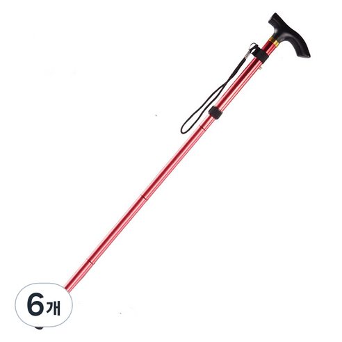 조인메이드 접이식 지팡이, 레드, 6개