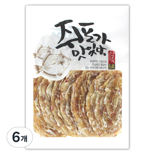 해야미 참쥐포 대, 120g, 6개