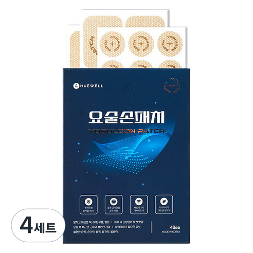 휴웰 근육 관절 요술손패치 대형 6p + 중형 24p + 소형 12p 세트, 42매입, 4세트