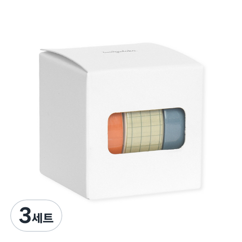 왈가닥스 아르떼 마스킹 테이프 플랜 15mm x 10m 3종 세트, Beach sunset, 3세트