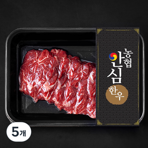 농협안심한우 치마살 1등급 구이용 (냉장), 200g, 5개