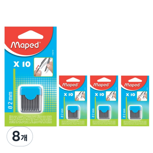마패드 컴퍼스 리필심 2mm x 10p, 8개