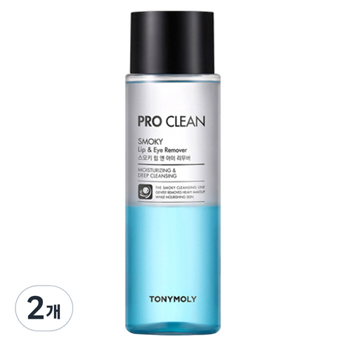 토니모리 프로 클린 스모키 립앤아이 리무버, 100ml, 2개