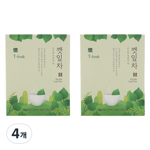 하루의 디톡스 데일리워터 깻잎차, 0.6g, 12개입, 4개