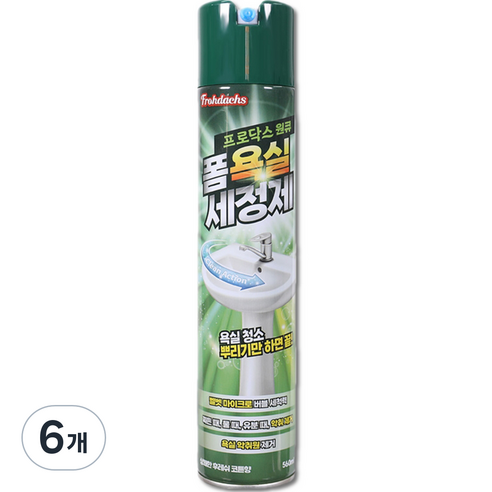 프로닥스 원큐 폼 다용도 욕실 세정제, 6개, 560ml