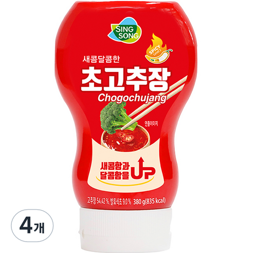 신송 새콤달콤한 초고추장, 380g, 4개