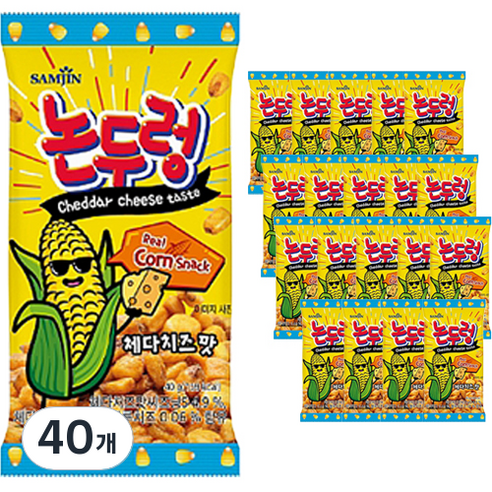 논두렁 체다치즈맛, 40g, 40개