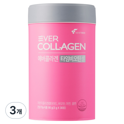 에버콜라겐 타임비오틴 셀, 90g, 3개