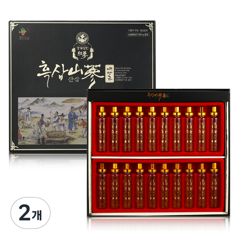 강개상인 흑삼산삼배양근 20p, 400ml, 2개
