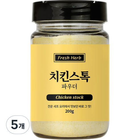 신선약초 치킨스톡 파우더, 200g, 5개