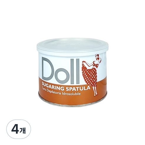 Doll 슈가링 스파츌라 슈가왁스, 500g, 4개