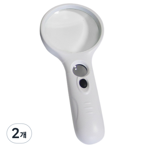 심플리담 LED 돋보기 화이트, MG6902-W, 2개