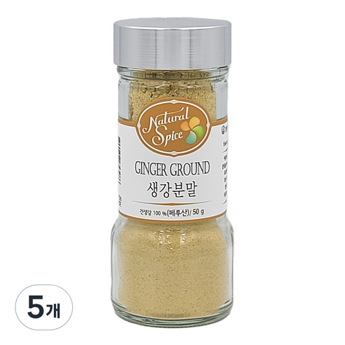 내츄럴스파이스 생강분말, 50g, 5개
