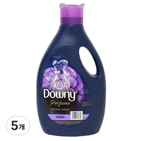 다우니 퍼퓸 섬유유연제 로맨스 본품, 2.6L, 5개