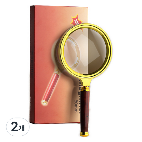 썸즈마인 확대 돋보기 골드 80mm, 2개