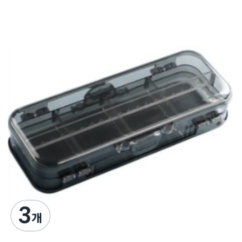 일상속반짝 하드 수납필통, 블랙, 3개