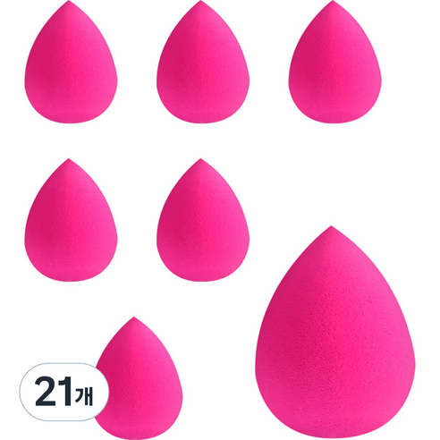 다크니스 메이크업 물방울 스펀지, 21개