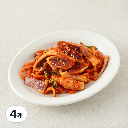 비움반찬 오징어 초무침, 160g, 4개
