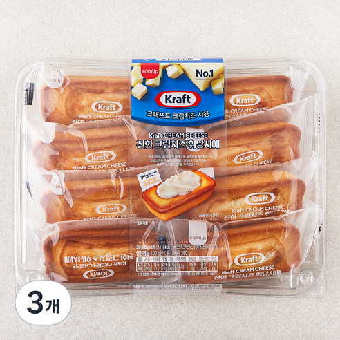 삼립 크레프트 진한 크림치즈 휘낭시에, 45g, 8개입, 3개