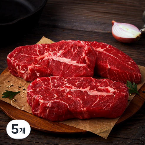 동원 미국산 메가 부채살 스테이크용 (냉장), 5개, 600g