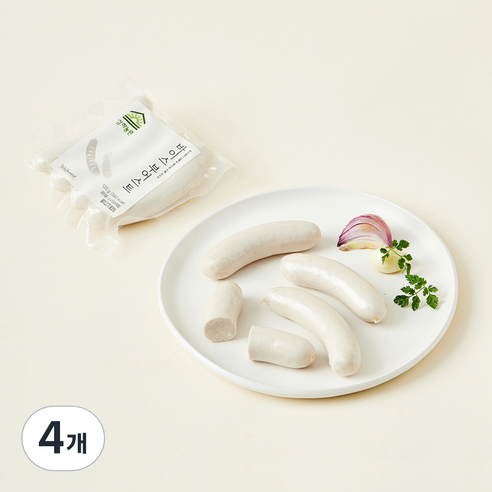 상하농원 바이스 부어스트, 120g, 4개