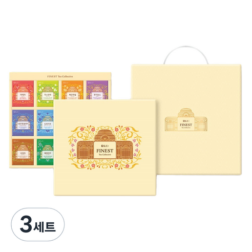 담터 허브티 컬렉션 선물세트, 허브티 12종 + 종이가방, 3세트