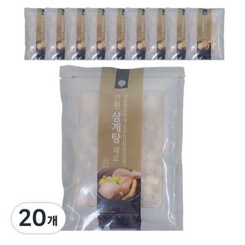 몸애조화 간편 삼계탕 재료, 20개, 30g