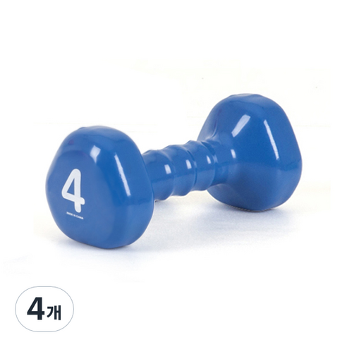 아이워너 삼각 PVC 아령, 4kg, 4개