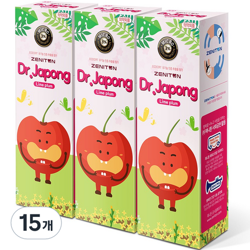 제니튼 닥터자퐁 초등학생용 치약, 60g, 15개