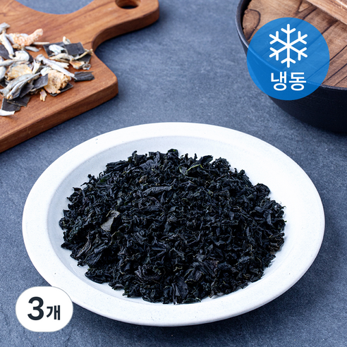 사랑해어 자른 미역 (냉동), 3개, 50g
