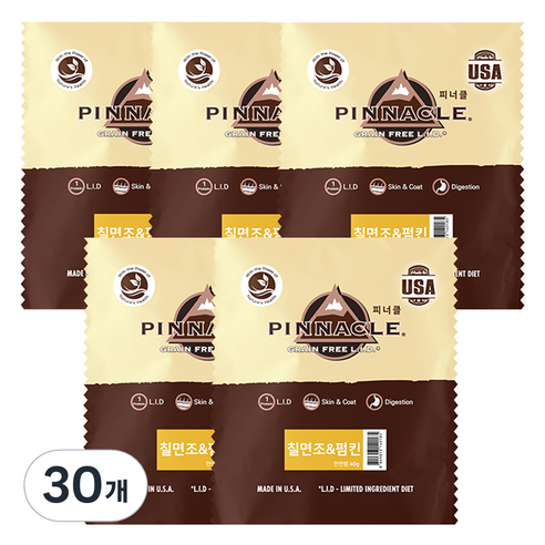 피너클 3개월 이상 강아지 건식사료, 칠면조, 40g, 30개